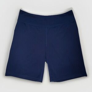 Lands' End Woman's Navy Blue Bike Shorts Size XL / 18